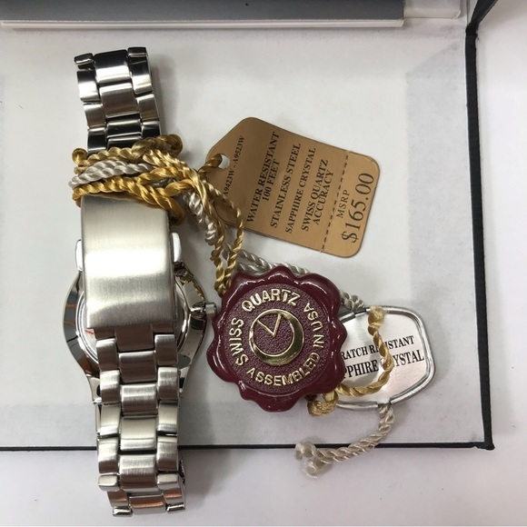New BOGAVIA Silver Stainless Steel Sapphire Crystal Watch main image 8